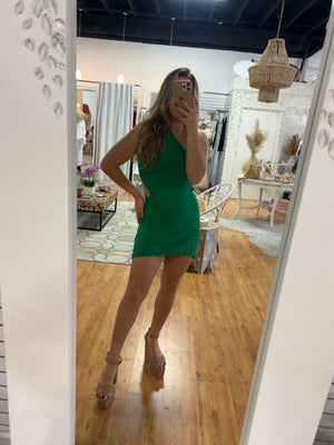 Kelly green dress